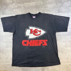 Vintage 1994 Kansas City Chiefs Trench Ultra T-Shirt XXL Black NFL USA Made
